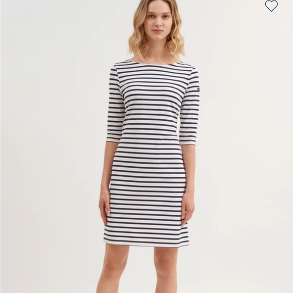 Saint James Dresses & Skirts - SAINT JAMES PROPRIANO dress striped nautical relaxed fit royal wht anti-UV Small